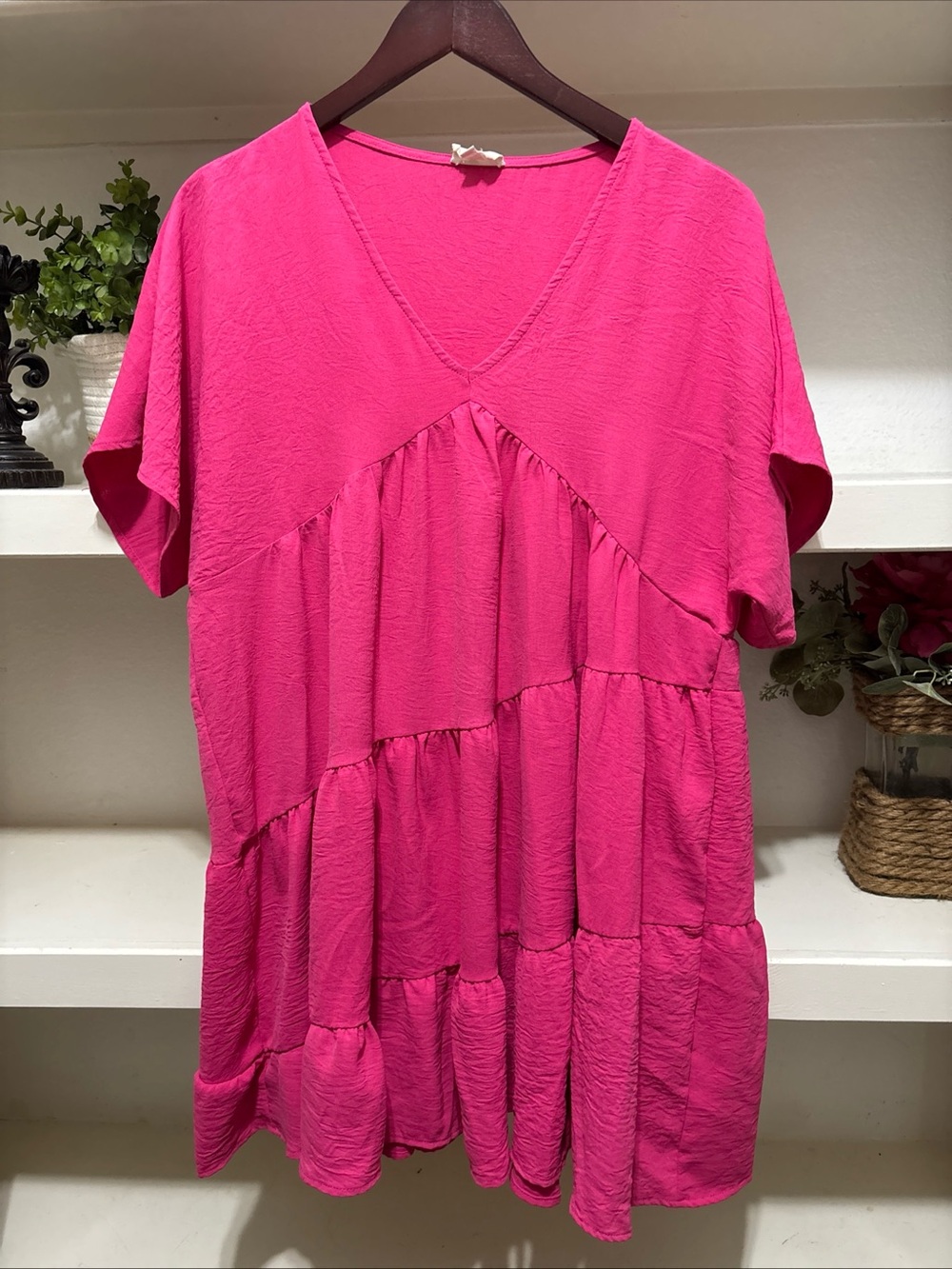 143 Story Women’s Hot Pink Mini Dress Relaxed Fir Size XL